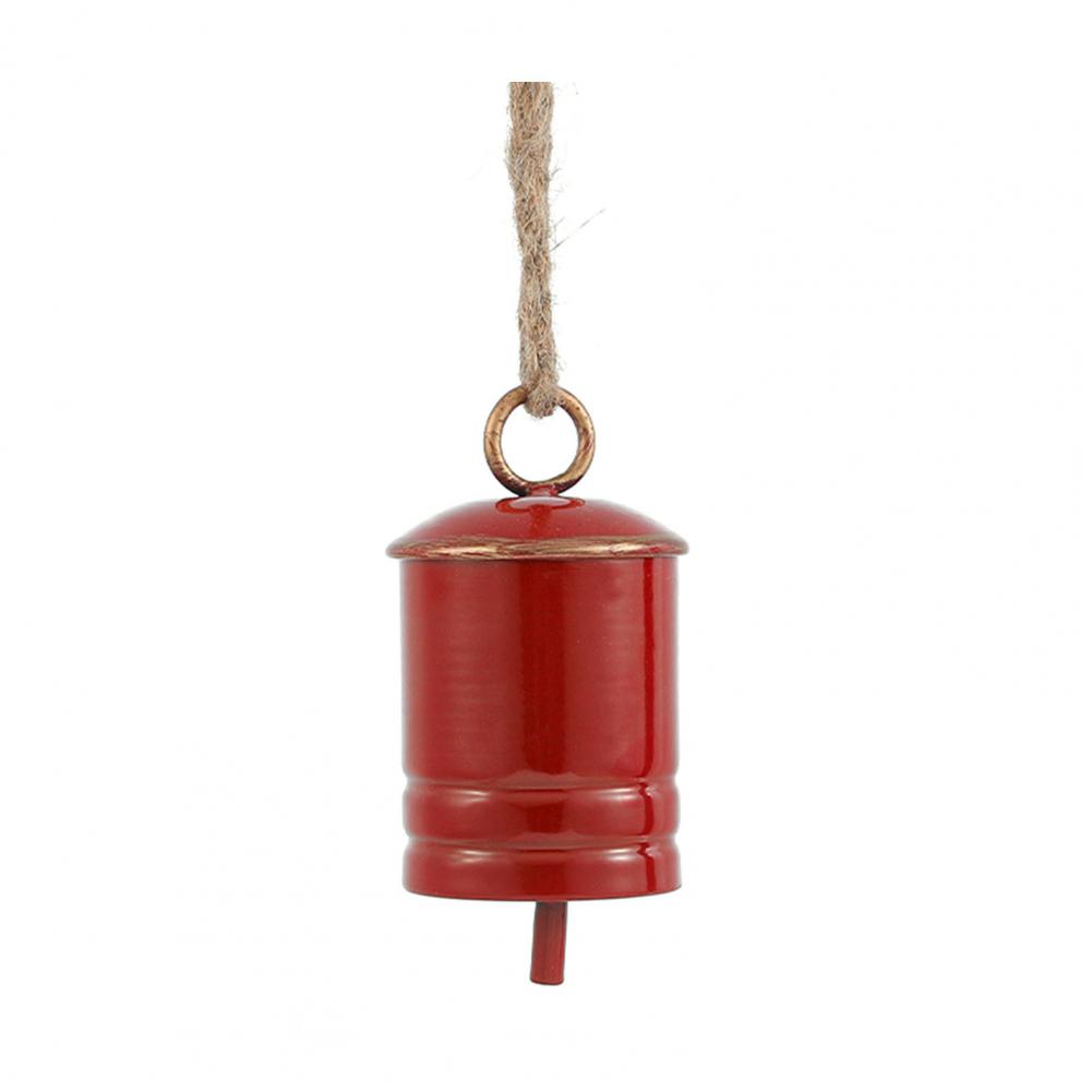 Christmas Bell Decoration Festive Green Bell Vintage Rustic Christmas Cow Bell Hanging Decorative Bells for Christmas for New красный