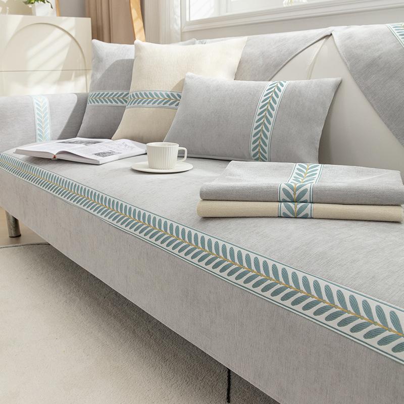 

Жаккардовый чехол для дивана из синели с двойным листом, высококачественный чехол для дивана, четырехсезонное полотенце для дивана, противоскользящее роскошное одеяло для дивана 70x70cm 1pcs