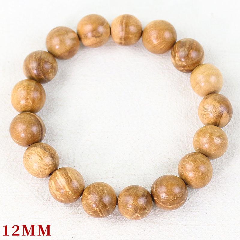Bracelet de perles bouddhistes en bois de pêcher: 108 Perles Accessoire Culturel et Artistique