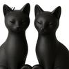 Durable PLA Cat Sculpture 3D Printed Couple Figurine, Minimalist Heart-Shaped Sculpture, Figurine Decoration Romantic Ornaments for Home Office