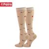 1 Pair Cute Cat Compression Socks Knee High 20-30 Mmhg Fit Medical Edema Diabetes Varicose Veins Running Sports Socks