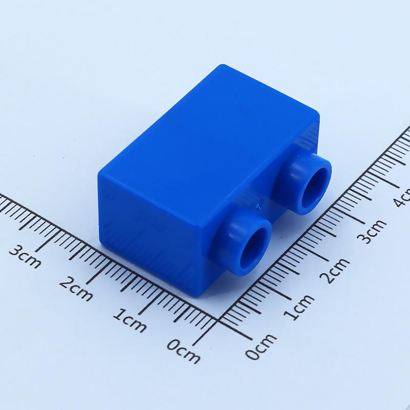 4 pezzi Mattoncini da Costruzione Grandi Fai da te 1x2 Mattoncini Grande Dimensione Accessori Assemblati Pezzi all'Ingrosso Giocattolo Educativo per Bambini
