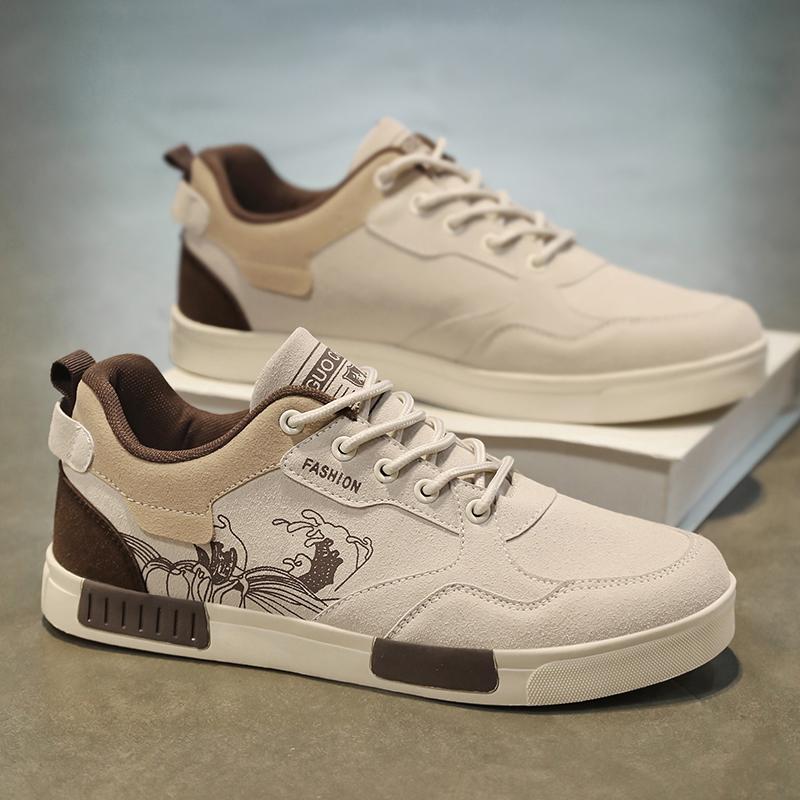 

Men s easy to wipe clean casual shoes, good grip, low top lace-up sneakers, men s shoes 39