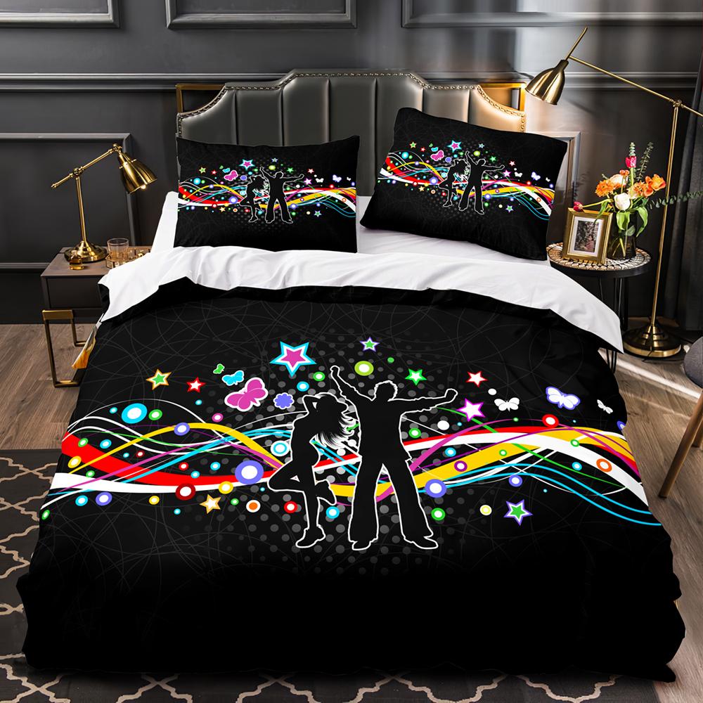 Madden DJ Bedding Set Single Twin Full Queen King Size Kawaii Bed Set Aldult Kid Bedroom Duvetcover Sets 3D Print Rainbow