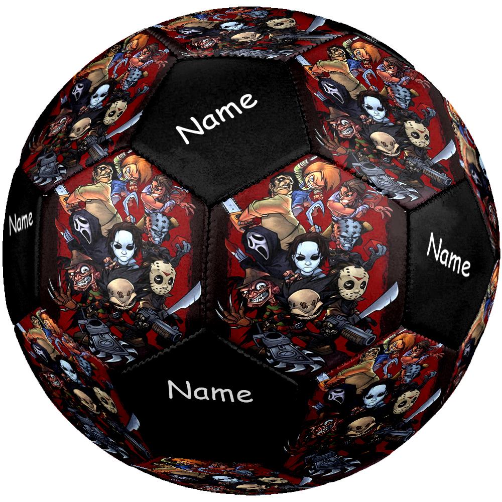 Custom Name Halloween Horror Theme Size 5 Soccer Ball, Suitable for Both Indoor and Outdoor Matches, a Gift Suitable for Everyone.