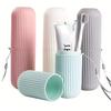 1 Stück Tragbarer Zahnbürstenbecher Badezimmer Zahnpastahalter Aufbewahrungskoffer Box Organizer Reise Toilettenartikel Aufbewahrungsbecher Neu Kreativ