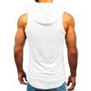Men's Hooded Tank Tops Gym Workout Training Hoodies Sleeveless Bodybuildng Muscle Cut Off T-Shirt