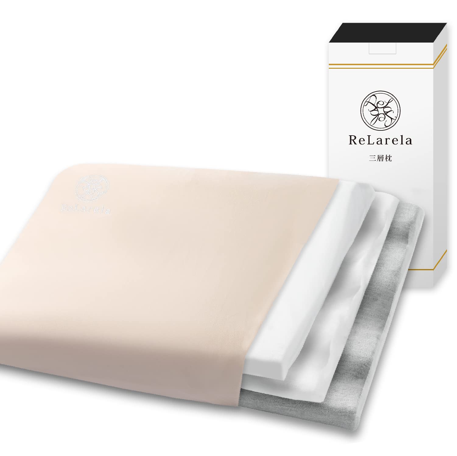 

ReLarela Memory Foam Pillow, High-Density 45D Bamboo Charcoal Urethane [7 Height Adjustable], Triple-Layer Pillow, High-Density Urethane, Relieves