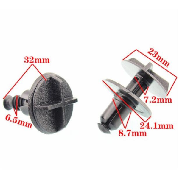 10pcs Car Bumper Tank Engine Cover Fender Fasteners For Jaguar XJLXF Land Rover