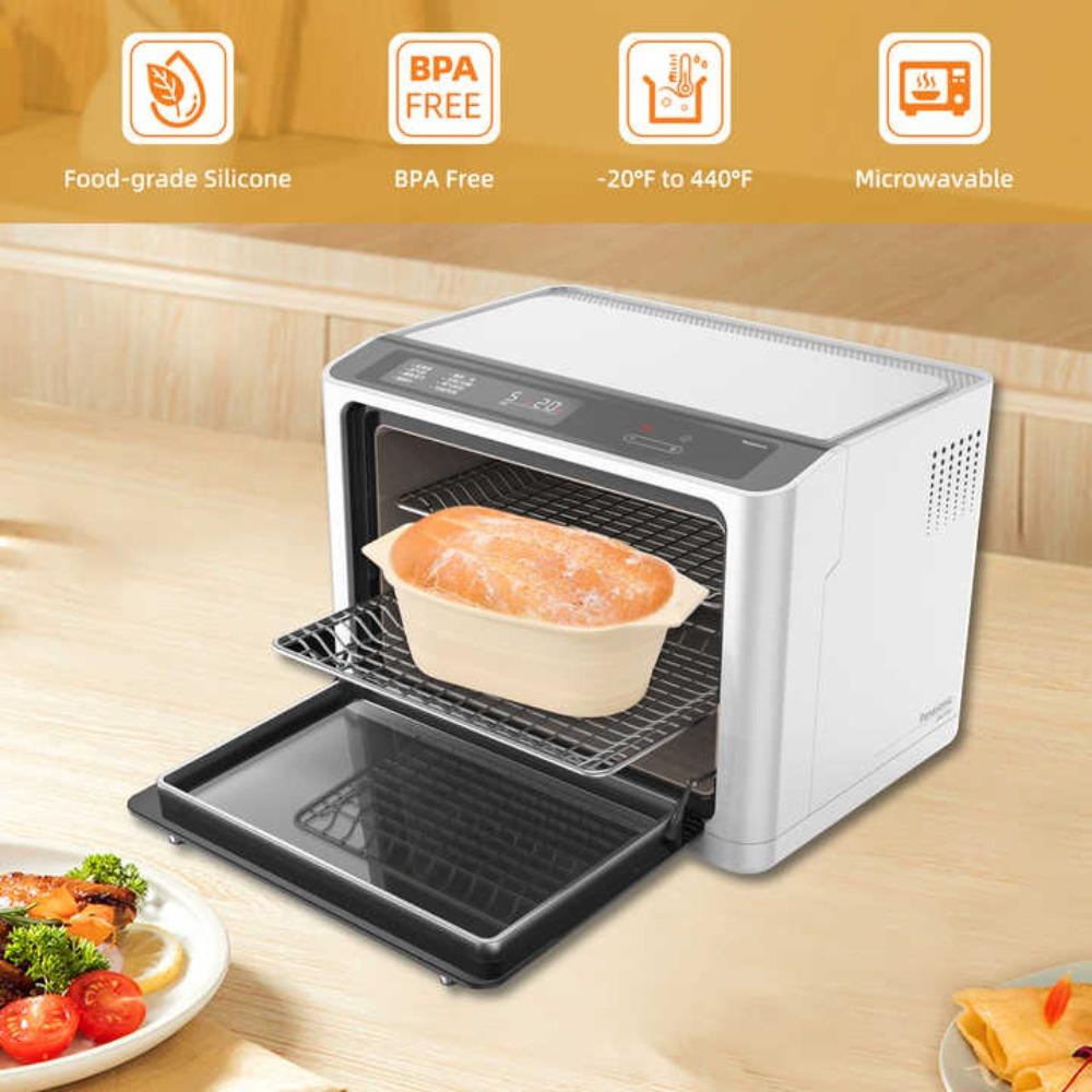 1Pc Collapsible Silicone Bread Fermentation Basket Non-stick Bread Proofing Baskets for Sourdough Baking for Various for Bread