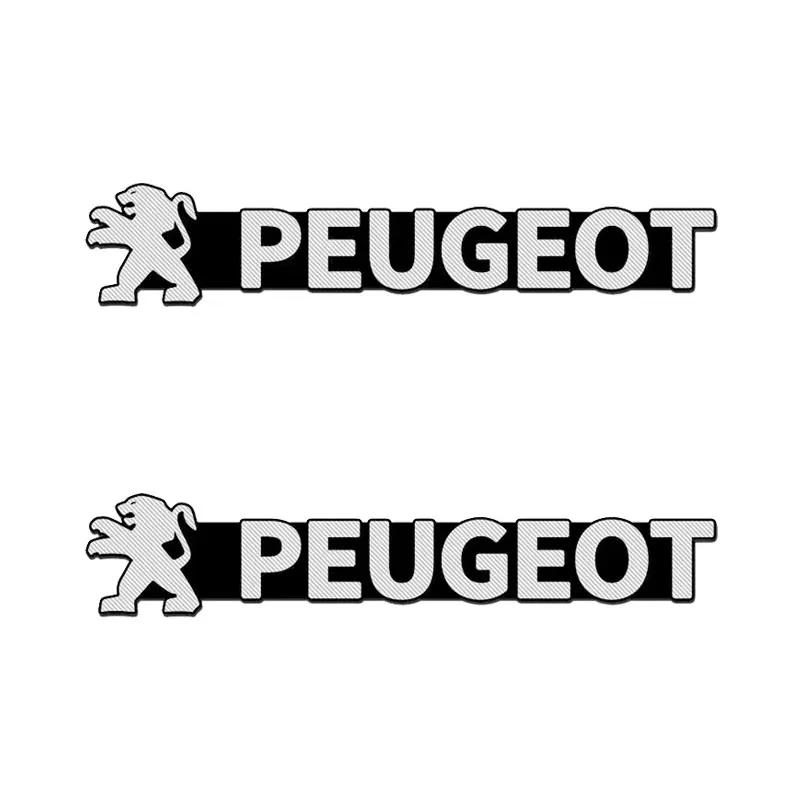 2026 Hot Car Sticker 2/4pcs Car Speaker Audio Aluminum Badge Emblem Sticker New For Peugeot GT 307 206 308 407 207 3008 208 4008