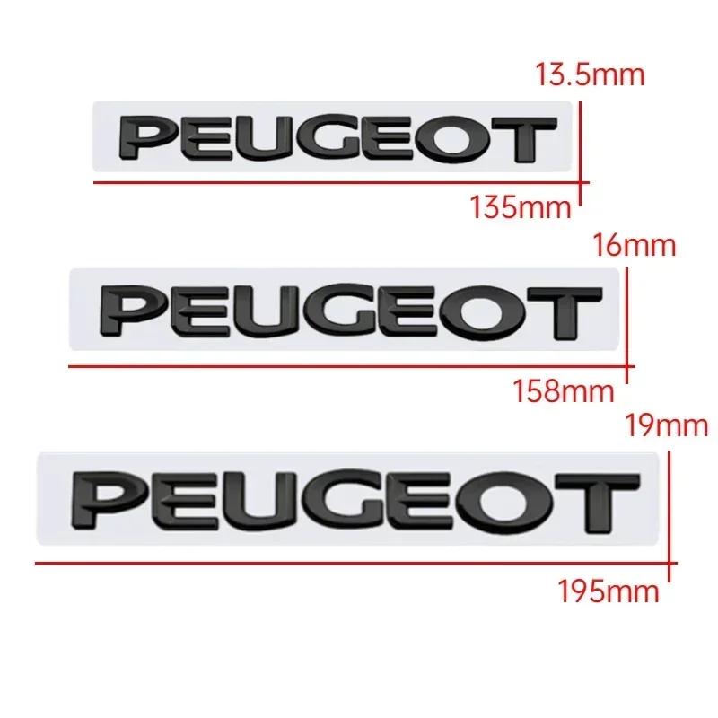 Emblemă Litere 3D ABS pentru Portbagaj Spate Mașină Insignă Laterală pentru Peugeot 308 307 207 206 3008 208 407 2008 508 301 107 307 406 4008 Decaluri
