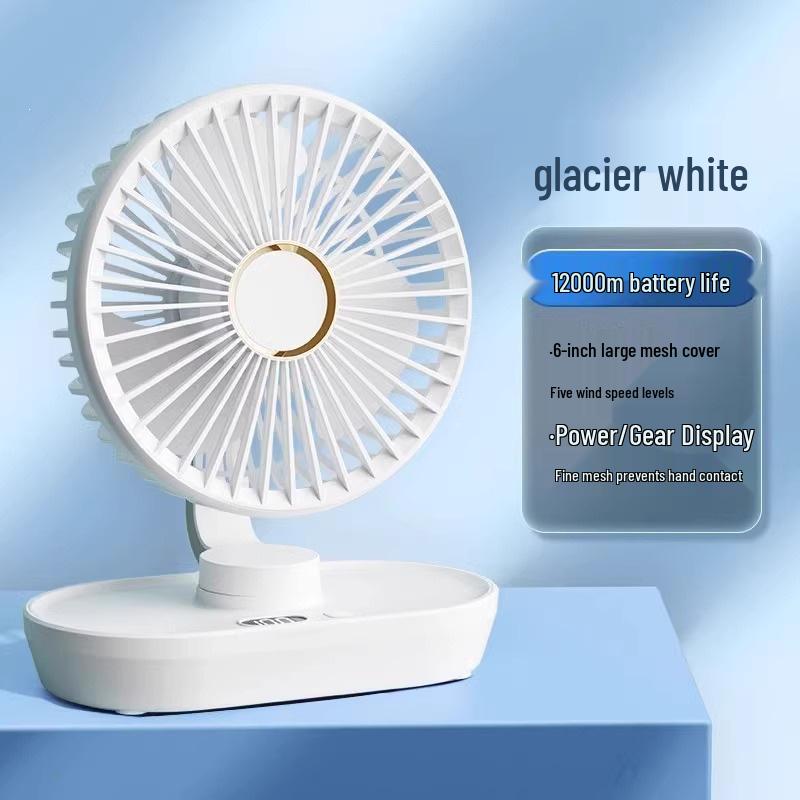 Ultra-Quiet Portable Mini Fan for Dorms and Offices