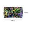Vintage Boho Flower Print Headbands Women Wide Twist Knotted Elastic Hair Bands for Date Night Casual Outings