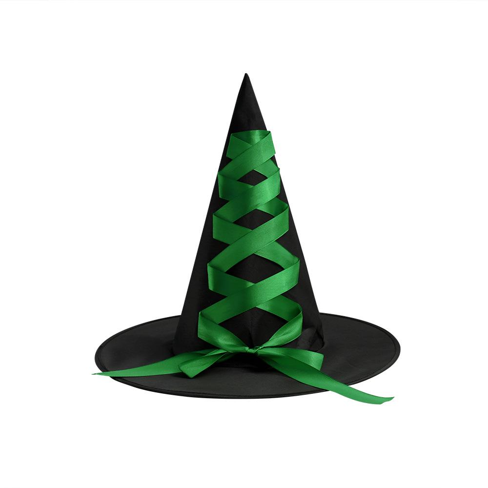Halloween Witch Hat with Ribbon - Party Costume Accessory One Size