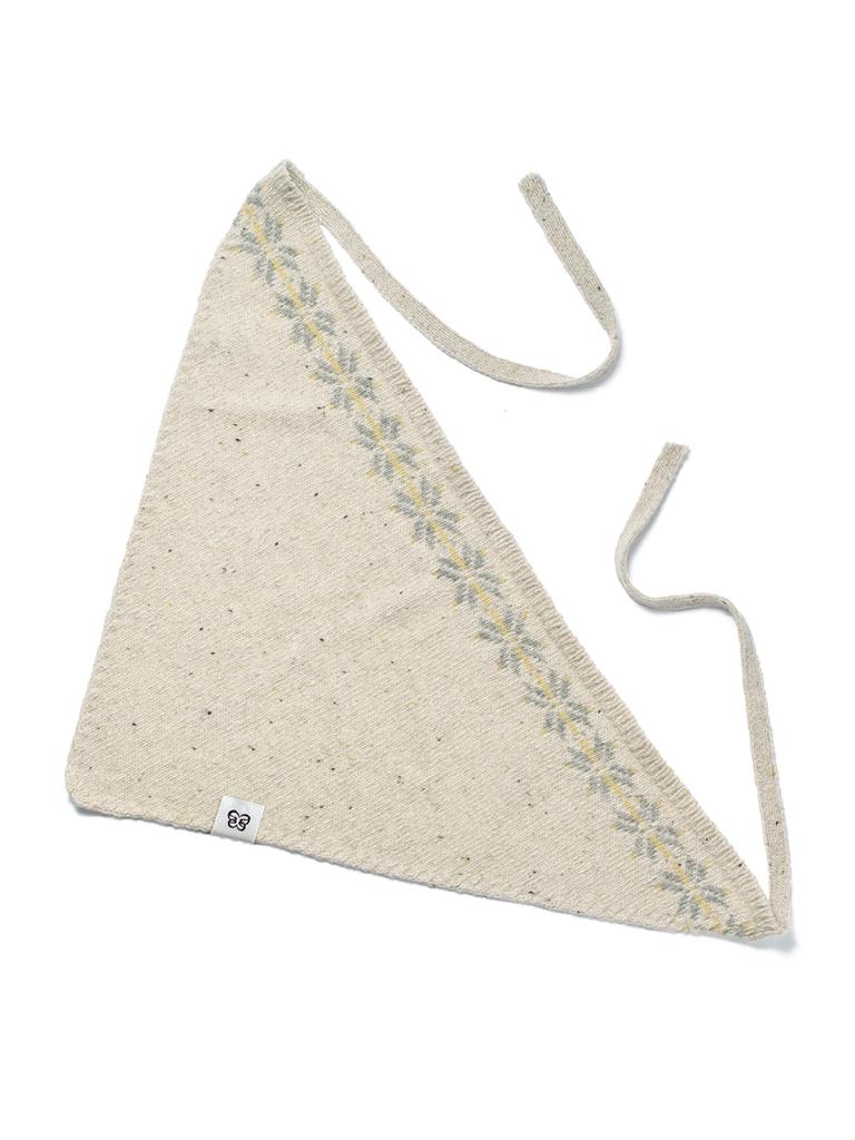 OUEL Wool Silk Blended Head Scarf_Oatmeal