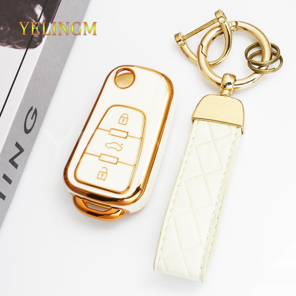 Shell Fob 3 Buttons Holder Car Key Case Cover For Roewe Rx5 Mg Mg3 Mg5 Mg6 Mg7 Zs Gt Gs 350 360 750 Tpu Protector Accessories
