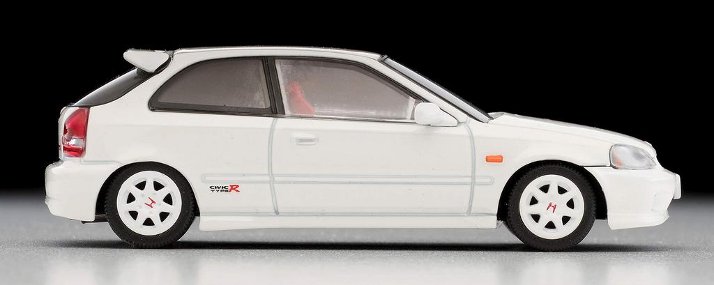 Tomytec Tomica Limited Vintage Neo Scale Honda Civic Type R 1999 White First Order Limited Finished Product 1/64 LV-N165c (Manufacturer's Edition)