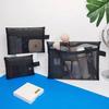 Mesh Makeup Pouch 3-Piece Set