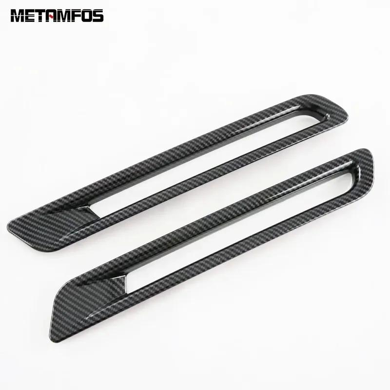 Rear Fog Light Lamp Cover Trim For Toyota Sienna 2024 2025 Carbon Fiber Foglight Decoration Frame Accessories