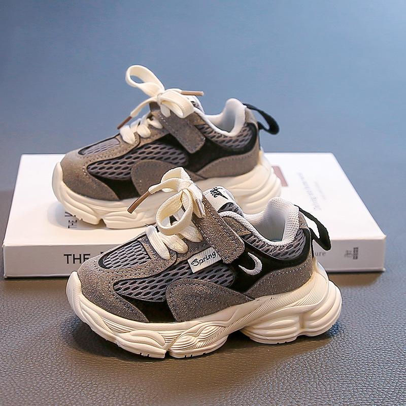 2025 new children's sports shoes boys autumn boys spring and autumn mesh breathable shoes girls dad shoes