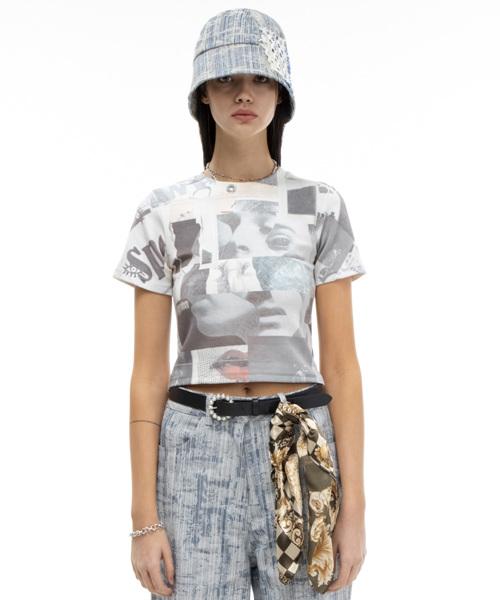 Greatest Collage Crop Tee Free