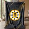 Coperta in Flanella e Pile Boston Bruins Coperta Calda e Accogliente per Divano, Letto, Viaggio Uso in Tutte le Stagioni