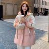 Fashion Winter Hooded Cotton Coat Women Korean Style Loose Thick Warm Long Jacket