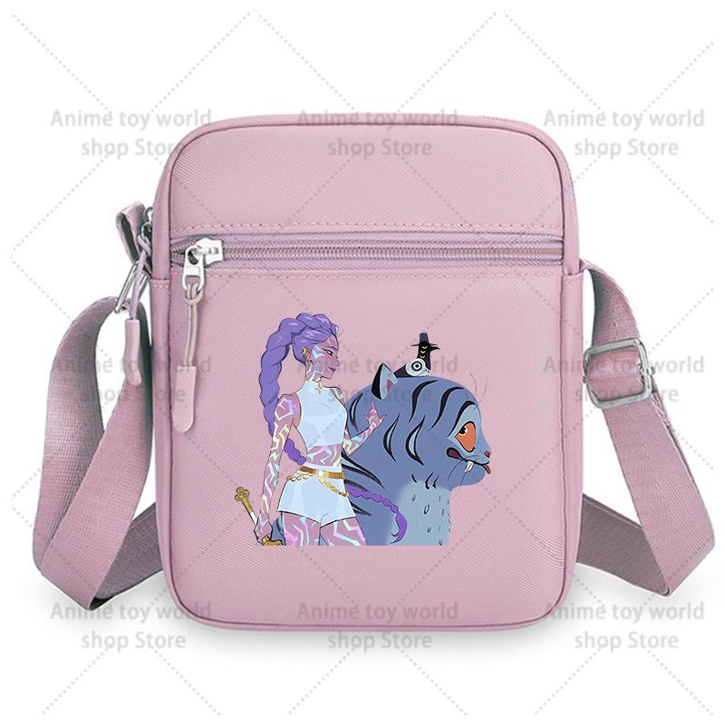 Langlebige KPop Dämonenjäger Mädchen Umhängetaschen Nylon Kleine Umhängetasche Kawaii Oxford Messenger Seitliche Sling-Tasche Ehemann Dame Brusttasche