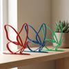 3D Printed Butterfly Abstract Ornament Modern Hollow Line Butterfly Decor Office Desk