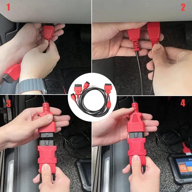 For Nissan 12+8 Adapter FCA Cable For Chrysler OBD2 Connector 12 To 8 Pin/16pin +32pin Diagnostic Cable Car Repair Tool