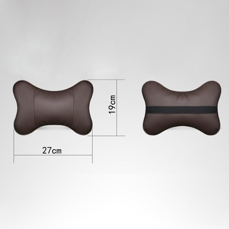 PU Leather Car Seat Neck Pillow Headrest Rest Cushion For Tesla Model 3 Model S X Model Y Roadster SpaceX Interior Accessories
