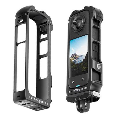 For Insta360 X4 Frame Accessories Magnetic Quick Release Frame Cage Protective Case for Insta 360 X4 Sports Camera Accessories
