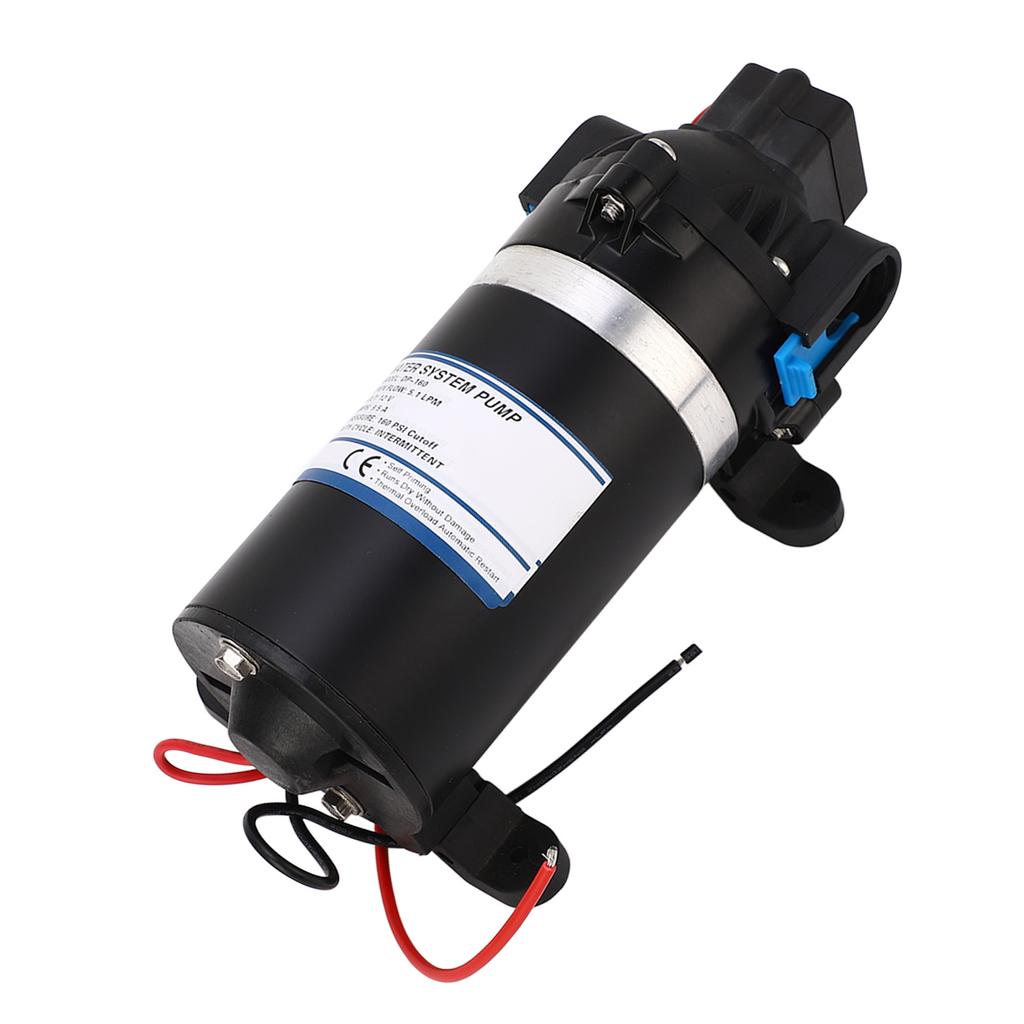 160PSI High Pressure Diaphragm Pump Water Booster Pump 5.1LPM 3 Meter Discharge Lift DC12V
