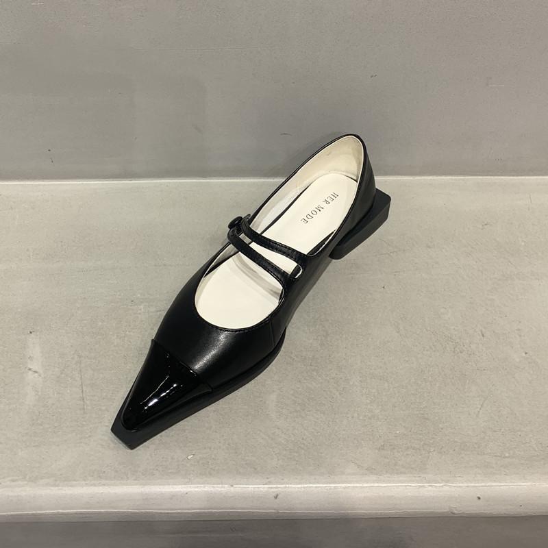 Fashion Bailamos 2025 Brand New Spring Flats Fashion Bow-knot Casual Loafers Pointed Toe Shallow Slip On Ladies Elegant Ballerina Shoes