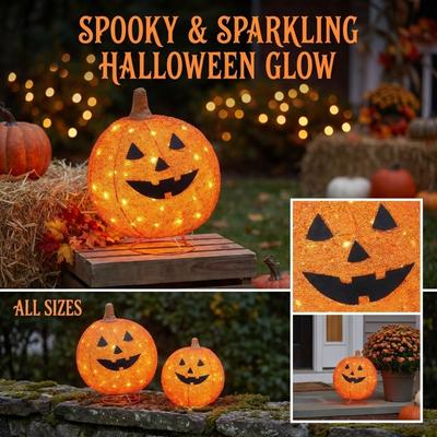 Halloween Pumpkin Decorative Lights for Indoor Outdoor Party Décor