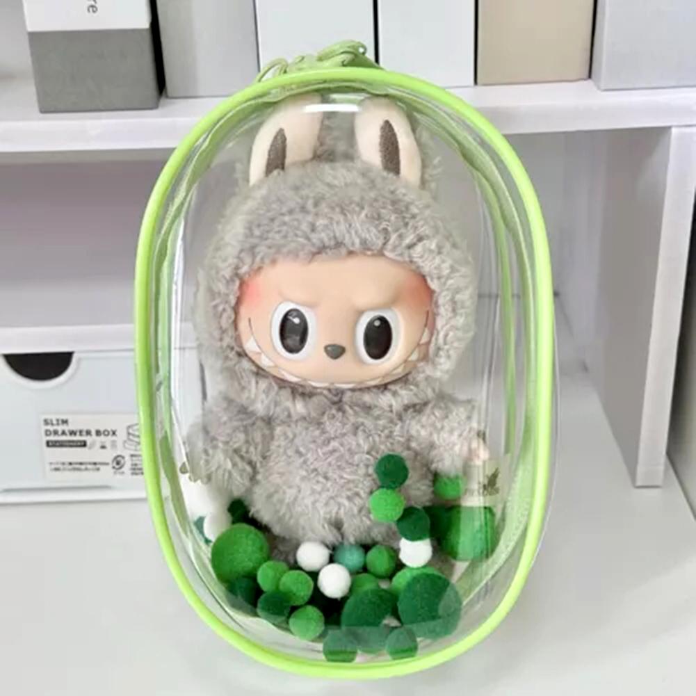 Transparente Puppentasche Tragbare Labubu Puppentasche Etui für Ausflüge