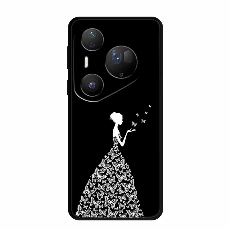 For Huawei Pura 80 Ultra 5G Case Wolf Tiger Lion Cat Black Silicone Soft Phone Case For Huawei Pura80 Ultra Back Cover Case Para