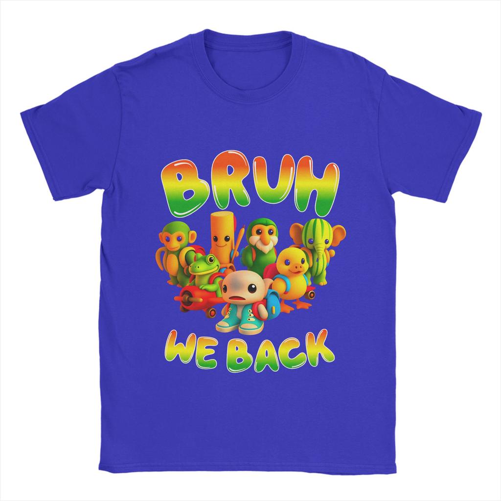 Italian Brainrot Meme Bruh Back To School T Shirt Summer Novelty T Shirts Man 100 Cotton Top Tees Short Sleeve Y2K Casual Tshirt