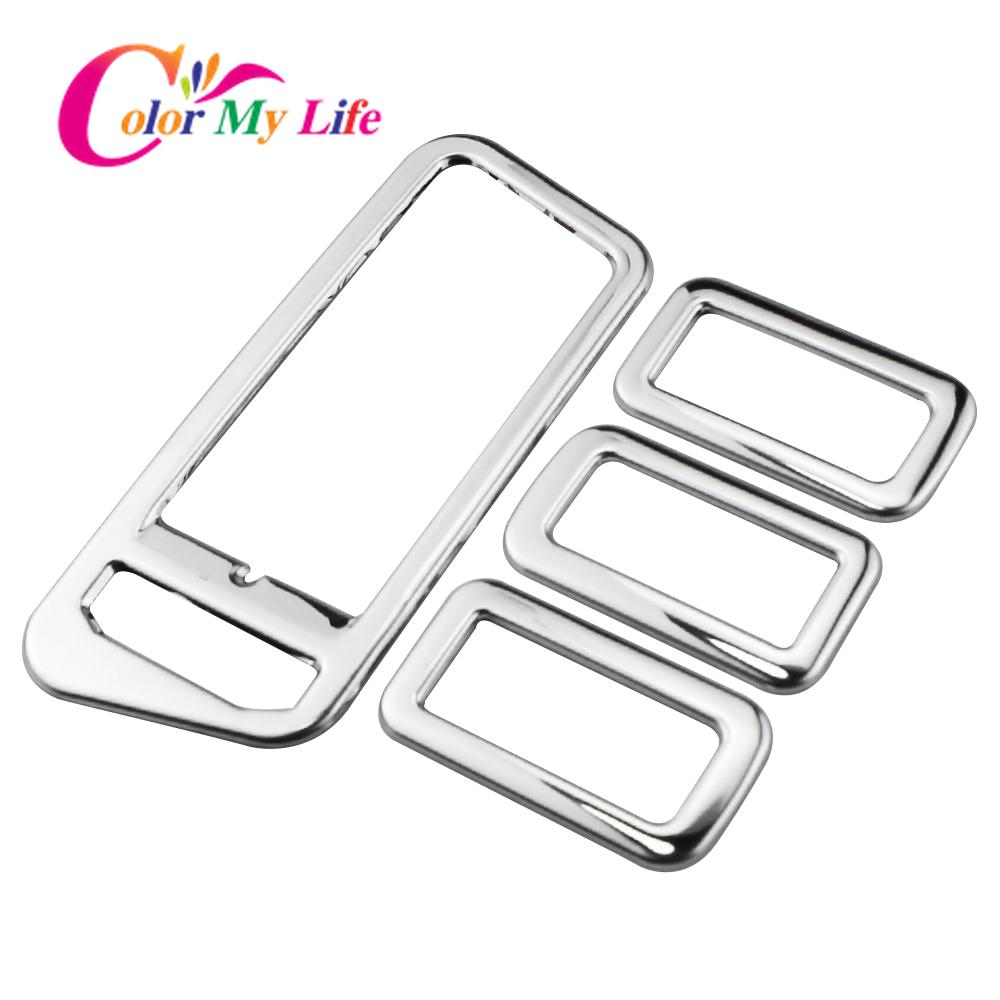 Color My Life 4Pcs/Set Car Windows Control Panel Cover Trim for Volkswagen VW Golf 7 MK7 7.5 MK7.5 2013- LHD Auto