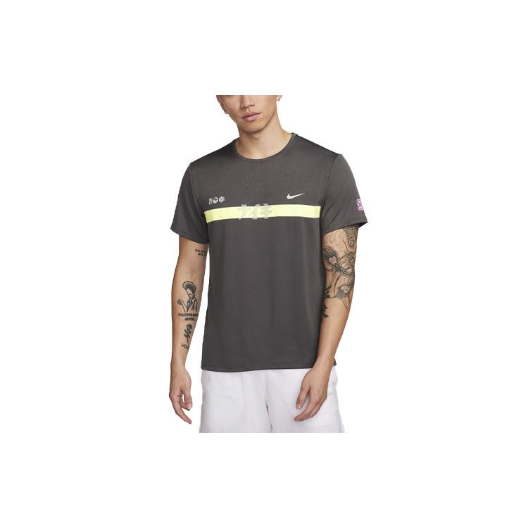 Мужская футболка Nike Dri Fit Miler Средне-серая FQ8019-254 S
