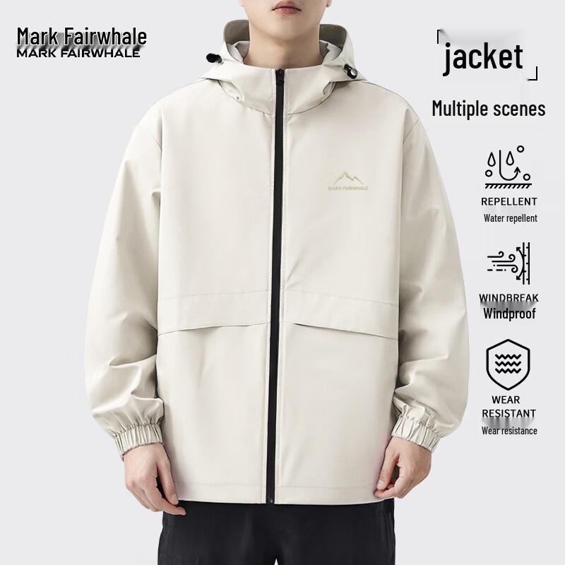 Mark Fairwhale Men s Versatile Waterproof Hooded Jacket 3XL
