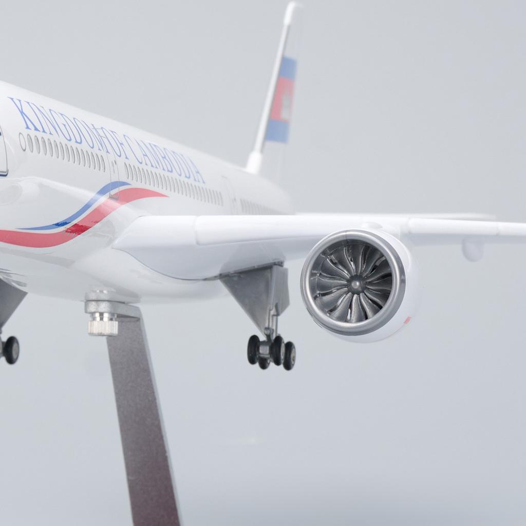 47Cm Cambodia A350 Model Aircraft With Landing Gear Wheel Resin Diecast Machine Collected Model Building Kits Plane Toys