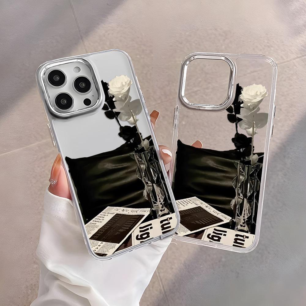 Transparent Phone Case for iPhone 11 12 13 iPhone 13 14 15 Pro 15 16 Pro Max Samsung A15 A16 A25 A26 A55 A56 S25 S24 S22 S23 Ultra S25 Edge