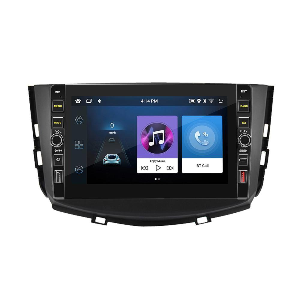 8palcový pro Lifan X60 2012-2016 s knoflíkem Android autorádio Multimediální přehrávač Navigace Stereo GPS 2Din 1+32GB