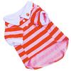 Štěně Paw Striped Pet Polo Shirt Tričko Oblečení Kostým