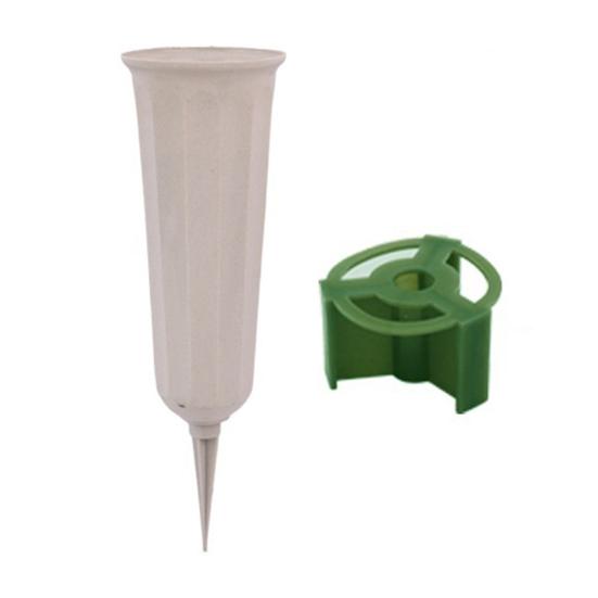 Reusable Cemetery Vases Memorial Flower Holders with Spikes Tomb Memorial Decoration Cone Vases for Floral Arrangements Memorial Day Cemetery Graves