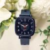 Fashionable Square Dial Teen Watch Quartz Movement 30m Water Resistance And Casual Style
