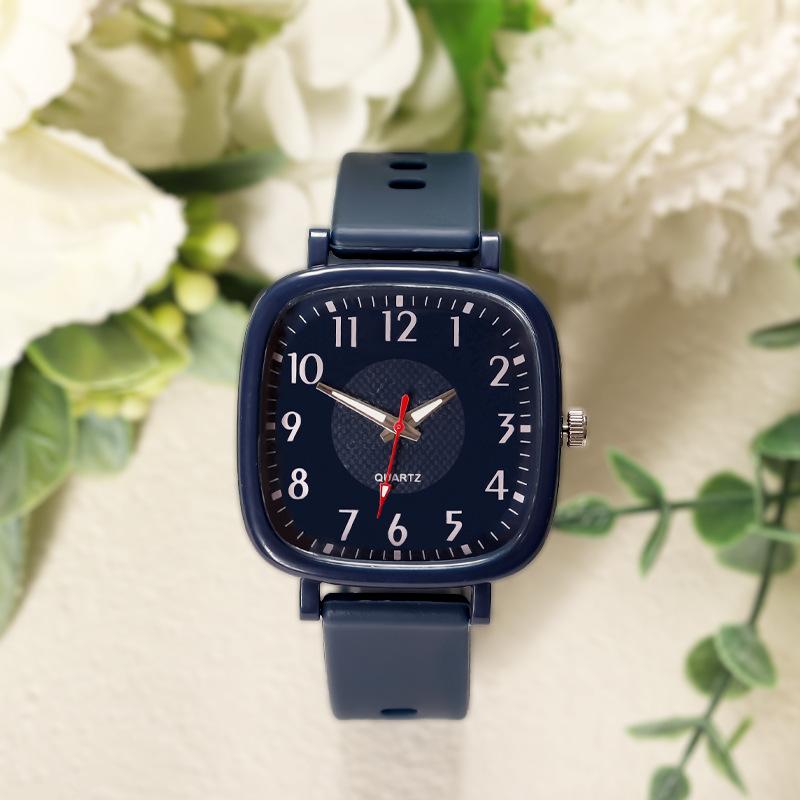 Fashionable Square Dial Teen Watch Quartz Movement 30m Water Resistance And Casual Style