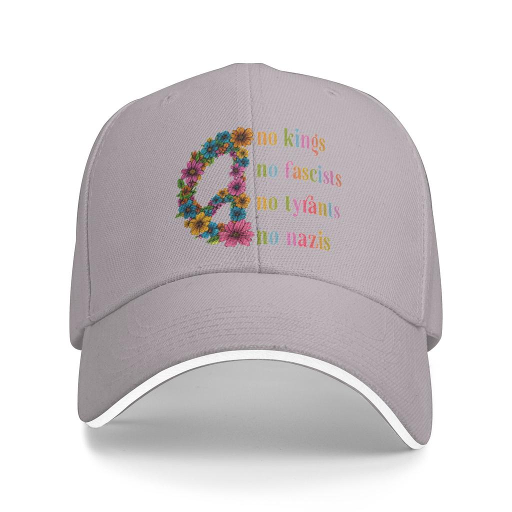 No Kings Casual Baseball Cap Summer Trucker Hat Sun Visor Hunting Camping Snapback Cap Men Adult Fitted Retro Baseball Caps